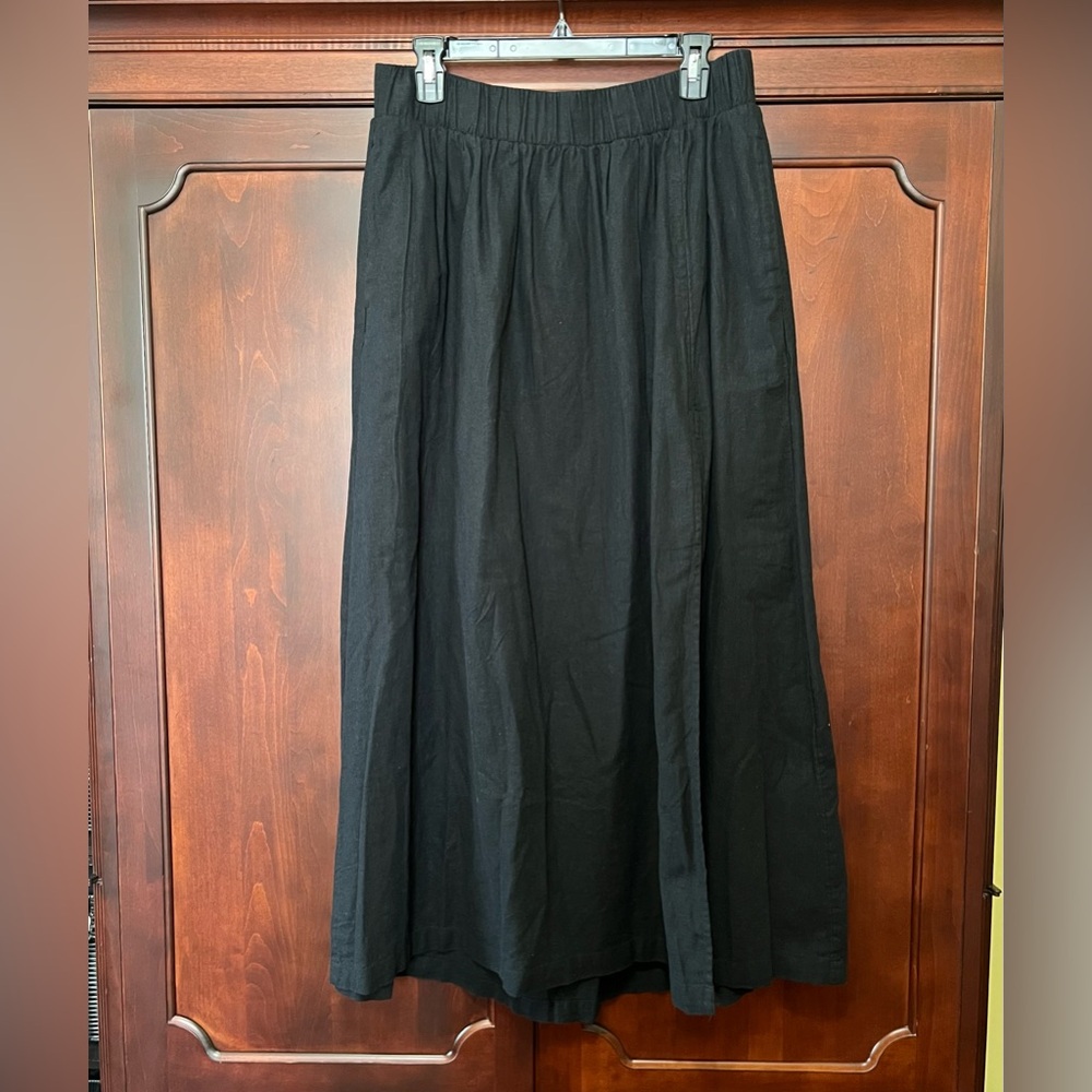 Abercrombie & Fitch Black Linen Maxi Skirt